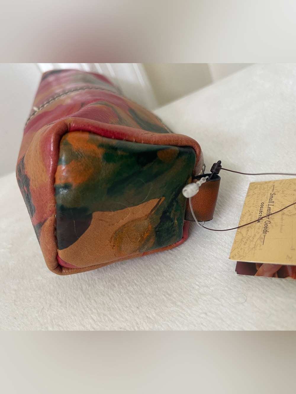 Patricia Nash Floral Leather Wristlet - Red, Orange, Green - Picture 3 of 9